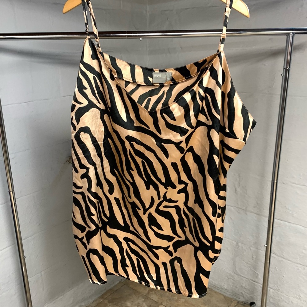 ASOS Silky Zebra Print Tank